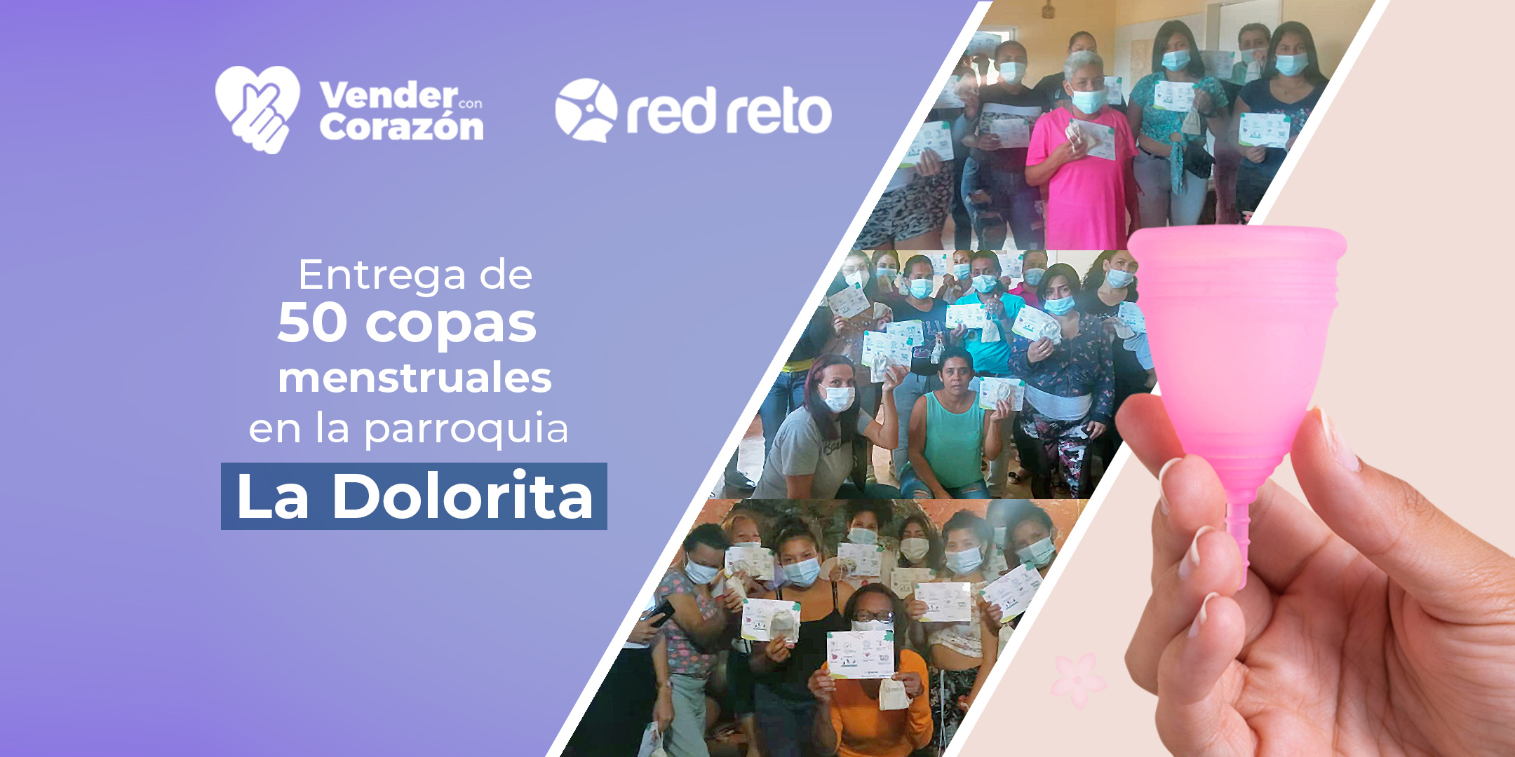 Primera entrega de copas en la parroquia La Dolorita